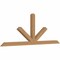 Ekena Millwork Saratoga Smooth Timber Gable Bracket, Western Red Cedar, 84"W x 31"H x 3 1/2"D x 3 1/2"F, 9/12 Pitch GBW084X31X0404SAR00SWR - alternate 3